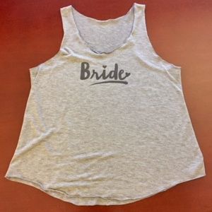 Gray Cotten Bride Sleep Tank - Very comfy! Size XL